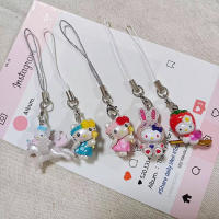 Llavero De Teléfono Móvil Kawaii Hello Kitty Colgante Para Niñas Cartoon Decorativo Para Mochila Anti-Pérdida Joyería De Moda - details 2
