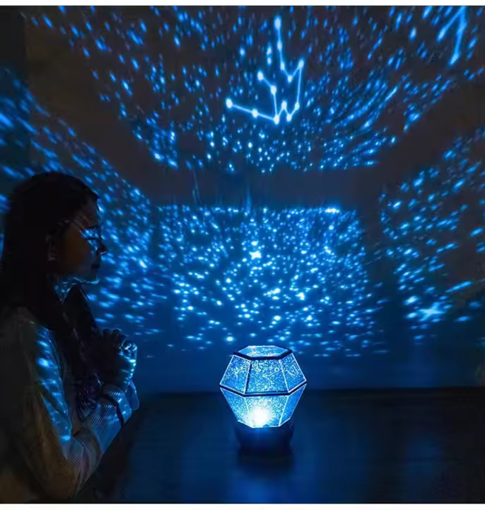 Proyector De Pared Estelar Con 12 Constelaciones Luz Nocturna Atmosférica Para Habitaciones De Niñas Regalo Romántico De Cumpleaños - 1