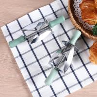Rodillo de medialuna de acero inoxidable, cortador de masa multifunción | Molienda fina para hornear en casa, cocina, panadería y restaurante Fulenyi - details 4