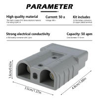 Conector De Batería Rápido 120Amp 50A 600V Para Paseo Eléctrico 12/10/8/7 AWG Protección Contra Incendio UL94 V-0 10 Piezas - details 1