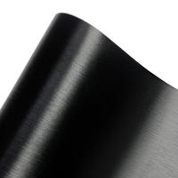 Pegatina De Coche Negra En Acero Pulido Vinilo Impermeable Antigolpes Para Motocicleta Cubierta De Cuerpo De Auto Accesorios De Coche - details 1