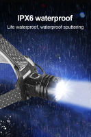 Linterna Frontal LED De Alta Potencia XHP360 Recargable Por USB Con Enfoque Zoomable Impermeable Para Exteriores Y Camping - details 7