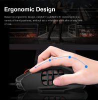 Ratón De Juego RGB E-YOOSO X-39 Con Cable USB 16400 DPI PAW3327 19 Botones Programables Sensor Óptico Para PC Y Laptop - details 3