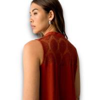Blusa Lynx Caldera Tiffosi - Vibrante y Tejido Arrugado - details 2