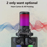 Micrófono De Condensador Para Gaming Con Soporte Antisalpicaduras Control De Ganancia RGB Para Streaming Podcasting Y Estudio Doméstico - details 2