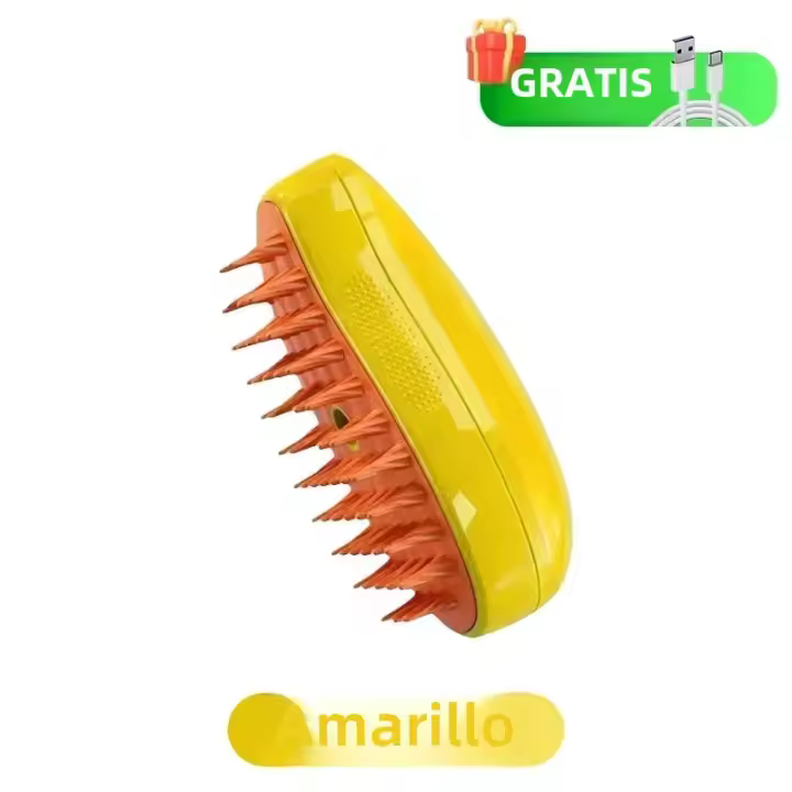 Cepillo De Vapor Para Gatos Y Perros Herramienta De Peluquería Para Masaje Y Eliminación De Pelos Con Sprayer Eléctrico 3 En 1 - 1