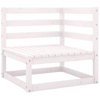 vidaXL Sofá de esquina de jardín cojines antracita madera pino Marrón, Blanco, Gris Conjunto Terraza Muebles Jardín Exterior Juego de Muebles de jardín Mueble Jardín Exterior Muebles de Salon Exterior - details 5