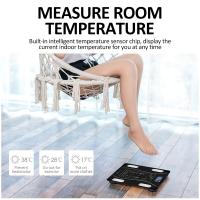Escala De Peso Corporal Inteligente Digital Sin Cable Escala De Baño Para El Hogar Con Análisis De Composición Corporal Vidrio Resistente Cuadrado Hasta 150KG - details 4