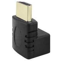 Ociodual Codo Adaptador HDTV 1.4 Negro Ángulo 90 Grados Empalme Extensión Unión Enchufe ARC Video 3D XHD 4K Full HD 1080p - details 2