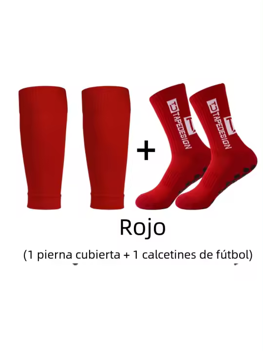 Pareja De Calcetines Deportivos Anti-derrapantes TC Protectores De Pierna Para Fútbol Calcetines De Altura Media Para Hombres - 1