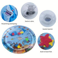 Tapete Interactivo Para Gatos Splash-Proof Con Diseño De Pez Flotante Juguete De Agua Para Alivio Sensorial Y Diversion Interior - details 4