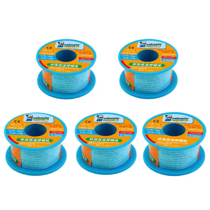 Hilo De Soldadura Libre De Plomo MECHANIC HBD-366 40g Diametros 0.3/0.4/0.5/0.6/0.8mm Para Reparación BGA Herramientas De Soldadura - 1
