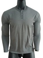 Camiseta de manga larga con cuello redondo de otoño para hombre, jersey holgado, camiseta informal de manga larga para hombre - details 48