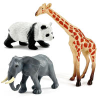 Juego De 12 Figuras De Animales Del África Selvaje Miniatura Realista Elefante Gacela Giraffa Gnu Gorila León Tigre Juguetes Educativos Para Niños - details 4