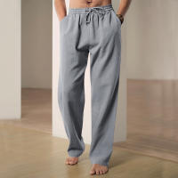 Pantalones deportivos casuales sueltos de lino transpirables de hip-hop para hombre de nueva tendencia de primavera y verano - details 29