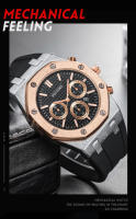 Reloj De Pulsera Deportivo Multifuncional 2024 Tendencia Personalizada Dominante Moda Resistente Al Agua Con Luminiscencia Y Calendario Completo Para Hombres - details 1
