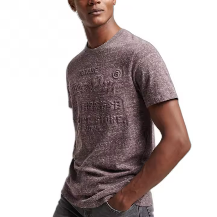 Camiseta de Manga Corta VL, Marca Superdry, Color Marrón, Talla M, Para Hombre - 1