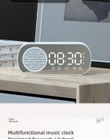 Altavoz Bluetooth inteligente Bluetooth Audio Regalo Reloj Despertador Espejo Reloj Pequeño Altavoz Z7 - details 3