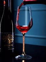 Vaso De Vino De Cristal Dorado Tapa Roja Vaso De Alta Balla Creativo Personalizado Hogar Lujo Alto Nivel Origen China Continental - details 10
