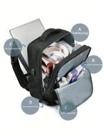 Mochila Multifuncional De Viaje Para Negocios Con Gran Capacidad Adecuada Para Mujeres Hombres Trabajadores Blanqueados Viajes Al Aire Libre Material De Poliéster - details 3