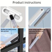 Cepillo Multifuncional Para Limpieza De Ventanas Y Eliminador De Pelos De Mascotas Miniatura Herramienta Profesional Para El Hogar - details 9