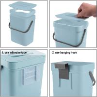 Pequeño Cenicero De Plástico Con Tapa Para Cocina Y Baño Recipiente De Basura Ecológico Montable Sobre El Fregadero Para Desperdicios Alimentarios - details 11