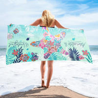 Toalla De Playa Gran Tamaño Con Absorción De Agua Mejorada Y Comodidad Toalla De Poliéster 100% Peso 300g Estilo Jacquard - details 0