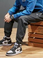 Jeans De Jogger Para Hombres Talla Grande 6XL 7XL 8XL Streetwear Negro Azul Pantalones Cargo Casuales Elásticos De Algodón Con Estiramiento Jeans Taper Baggy - details 7