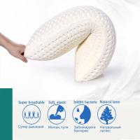 Almohada De Látex Natural Puro 100% Para Alivio De Dolor De Cuello Orthopedic Comfortable Transpirable Cuidado De La Salud Del Cervical Rectangular Para Viaje Y Descanso - details 1