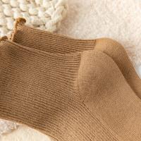 6 Pares De Calcetines Estilo Japonés Moda Casual Para Mujer Harajuku Con Volantes Y Colores Sólidos Calcetines De Algodón Tubo Medio - details 15