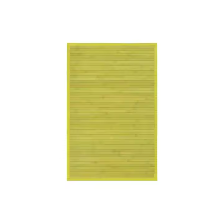 Dcasa Alfombra pasillera de bambú verde 60 x 90 cm - 1