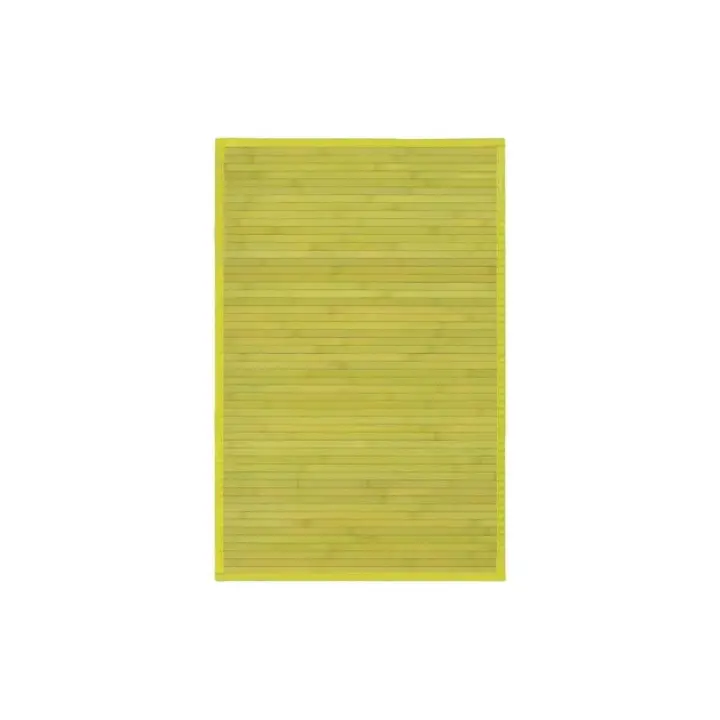 Dcasa Alfombra pasillera de bambú verde 60 x 90 cm - 1