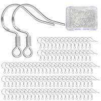 100pcs Oídos De Pescuezo De Plata Esterlina Para Joyería DIY Y Hecho a Mano Con Resorte Bola Accesorios De Joyería - details 2