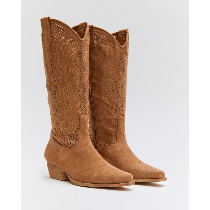 KTEY 282 A-3232CAMEL Botas vestir mujer 36132 25V BOTA COWBOY CAMEL