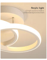 Lámpara De Techo LED Acrílica Moderna Para Interior Instalación Superficial Redonda Cuadrada Corredor Iluminación Doméstica - details 9