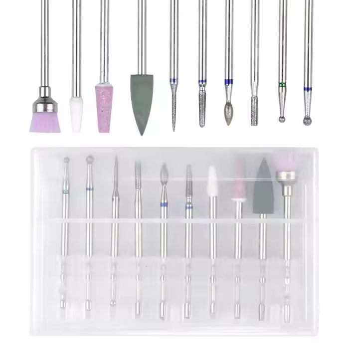 Brocas para uñas, 10 piezas de brocas para uñas, brocas para uñas SPECOOL, brocas para uñas, herramientas para manicura y pedicura - 1