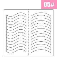2pcs Adornos De Uñas Para Manicura Francesa Pegatinas De Arte De Uñas Con Guías De Borde Forma Para Decoración DIY Pack De 2 Hojas - details 4