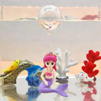 Decoración De Acuario Pequeña Colgante De Sirena Marina Creativa Adornos Para Jardín Y Pared Material Duradero Sin Químicos Originales De China - details 4