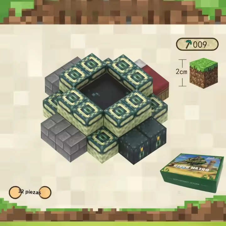 Nuevo 2024 Juego De Bloques Magnéticos Creativos De Cubo Pixelado Mundo Modelo Set Regalo De Puzzle DIY Para Niños - 1