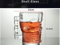 Copa De Cerveza Clásica Pirata 500ml De Cristal Con Diseño De Cara De Calavera Y Mango Para Beber Vino Y Vodka Essentials Para Bar Y KTV - details 2
