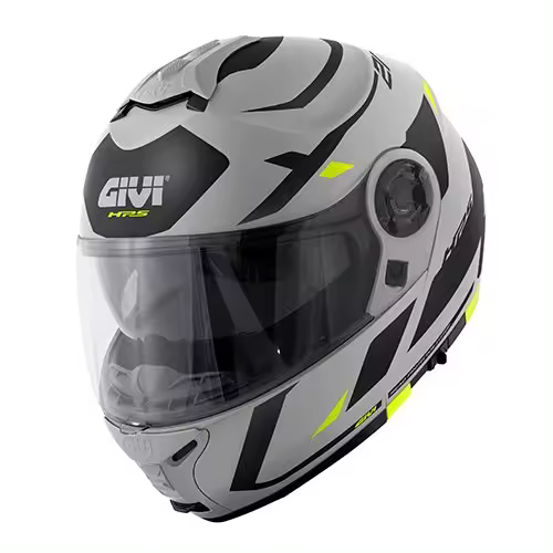 Casco Modular Givi X21 Number Gris Negro Fluor - 1