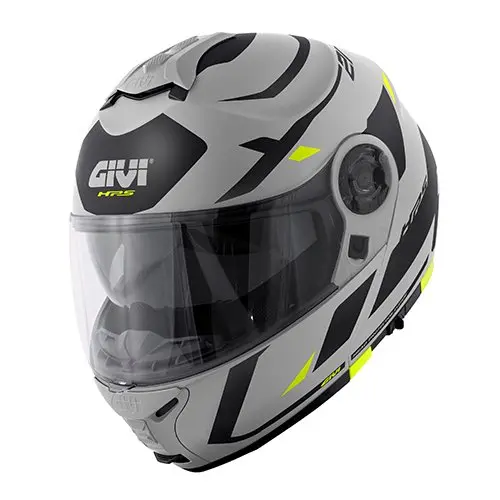Casco Modular Givi X21 Number Gris Negro Fluor - 1