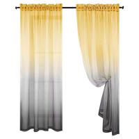 2pcs Cortinas De Voile Transparente Gradiente Para Dormitorio Y Hotel Estilo Pastoral Francés Rústico Cortina De Tule Para Ventana - details 4