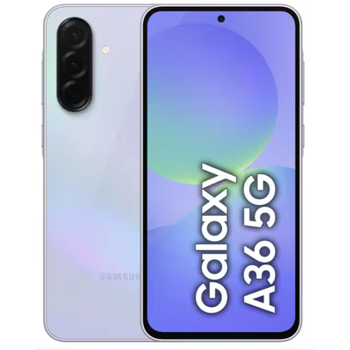 SMARTPHONE - Samsung Galaxy A36 5G, Negro, 128 GB, 6 GB RAM, 6.7" FHD+ Super AMOLED, Qualcomm Snapdragon 6 Gen 3, 5000 mAh, Android 15 COLOR: Awesome Lavender - 1