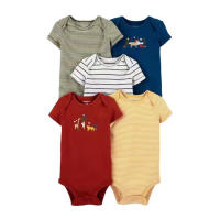 Ropa para niños, novedad de verano, mono triangular de manga corta para bebés, ropa para gatear, mono de bebé de cinco piezas - details 36