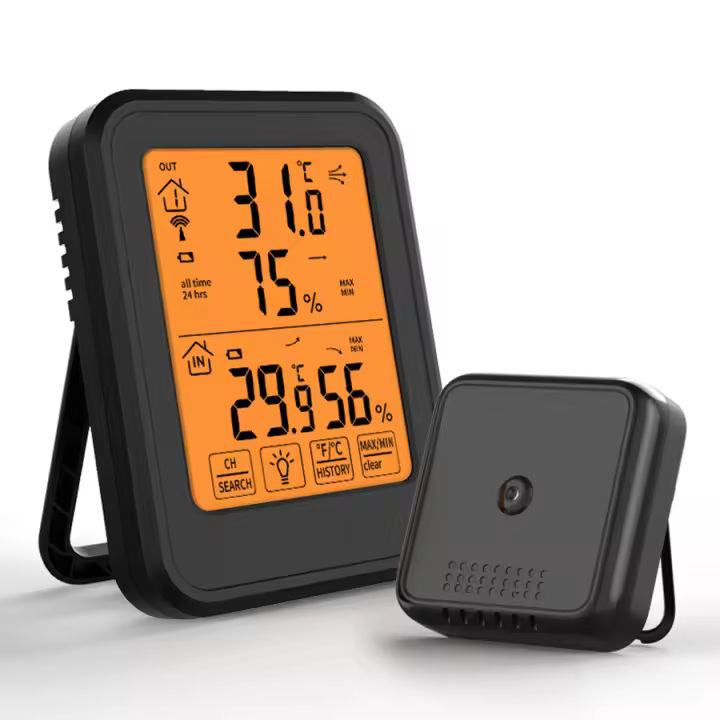 Medidor De Temperatura Y Humedad Digital Inalámbrico Para Interior Y Exterior Fácil De Colgar Y Elegir Adecuado Para El Uso Doméstico - 1