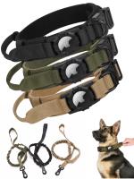 Correa Táctica Para Perros Con Portador Ajustable De Nylon Para AirTag Cierre Metálico Antipánico Accesorios Para Perros Seguros Y Duraderos - details 7