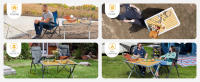 Mesa de Camping Plegable para 4-6 Personas Mesa de Jardín de Aluminio 110 x 70 cm, Mesa de Picnic Plegable Portátil con Bolsa de Transporte - details 3