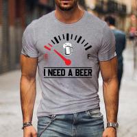 Camiseta De Hombre Con Estampado Divertido De Beer Casual Corta Estilo Gráfico Moda Primavera Verano Otoño Invierno - details 4