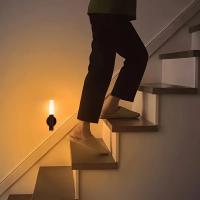Lámpara Magnética De Pared En Color Madera Con Sensor De Movimiento Luz Nocturna Recargable Para Armario Cocina Escalera Emergencia - details 3